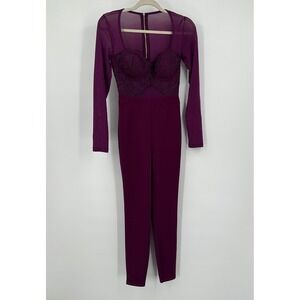 Womens Moody Romantic Bustier Jumpsuit Size S Evening Cocktail Statement